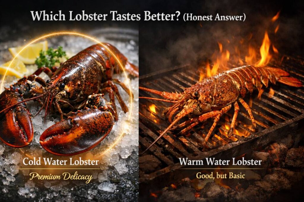 is cold water or warm water lobster better taste?