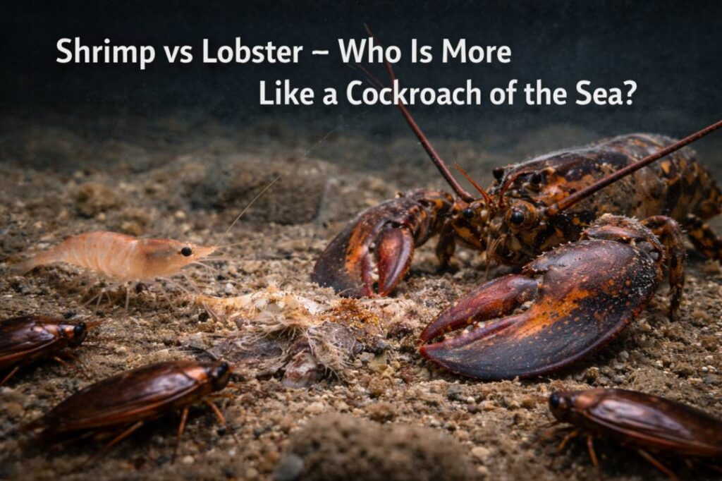lobster vs shrimp and cockroach relationship