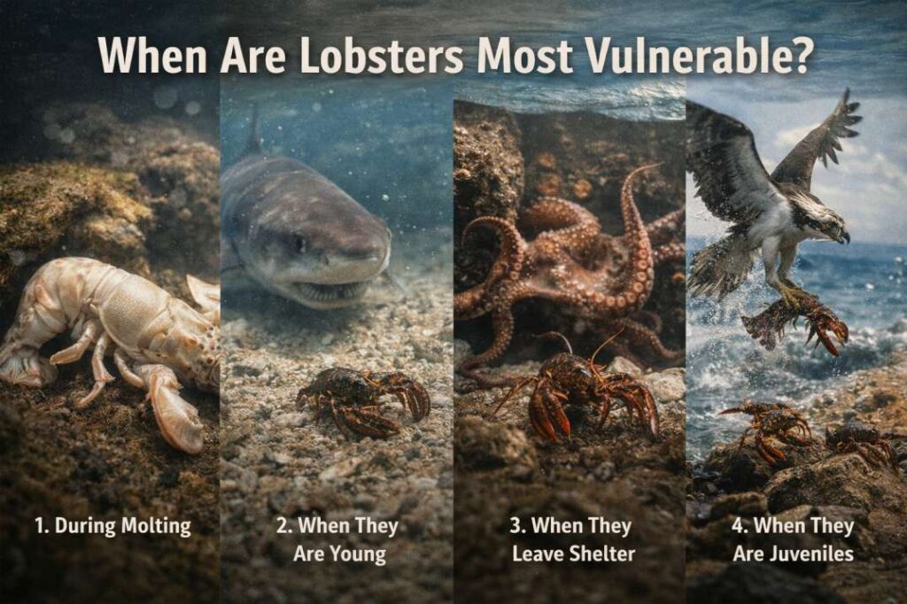 what animal eats lobsters