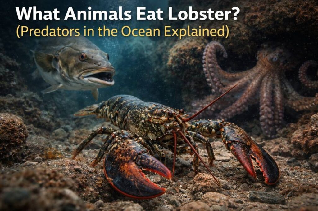 what animals eat lobster