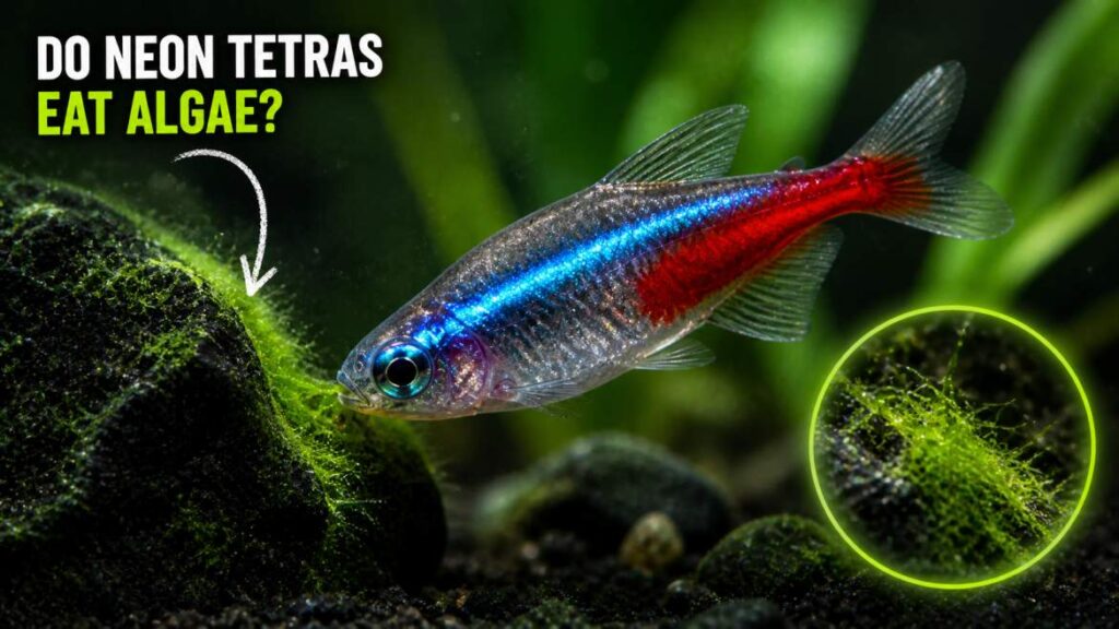 Do neon tetras eat algae?