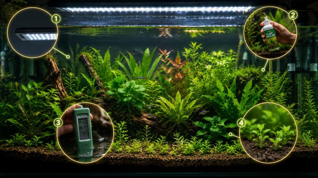 How to Grow Live Plants in Aquarium?