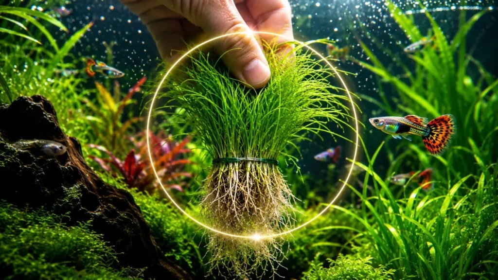 How to Plant Guppy Grass in Aquarium