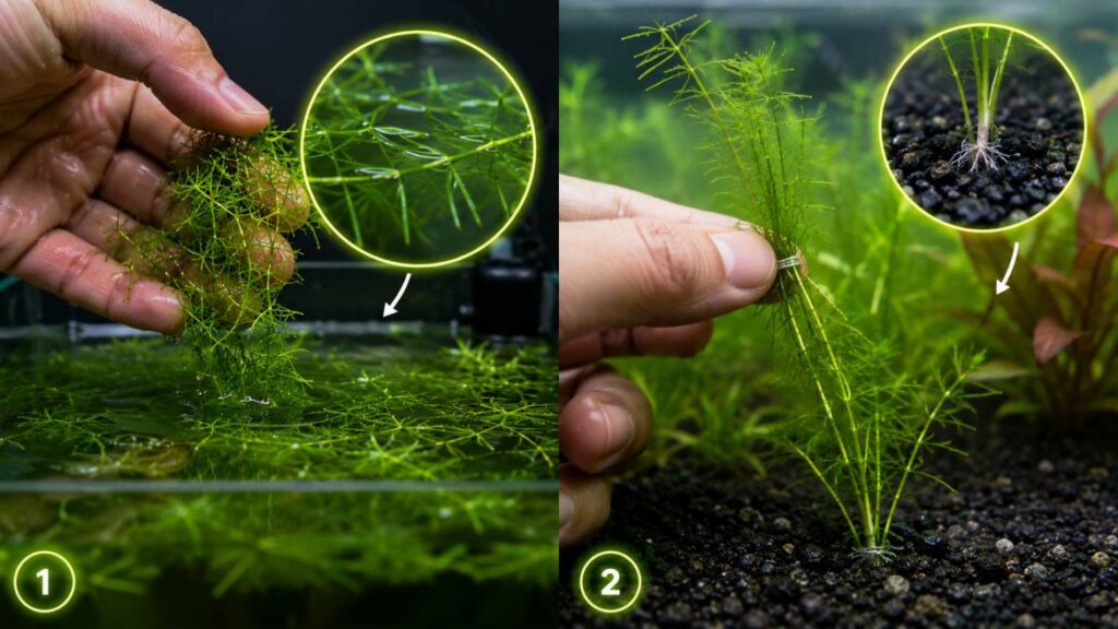 How to Plant Guppy Grass in Aquarium