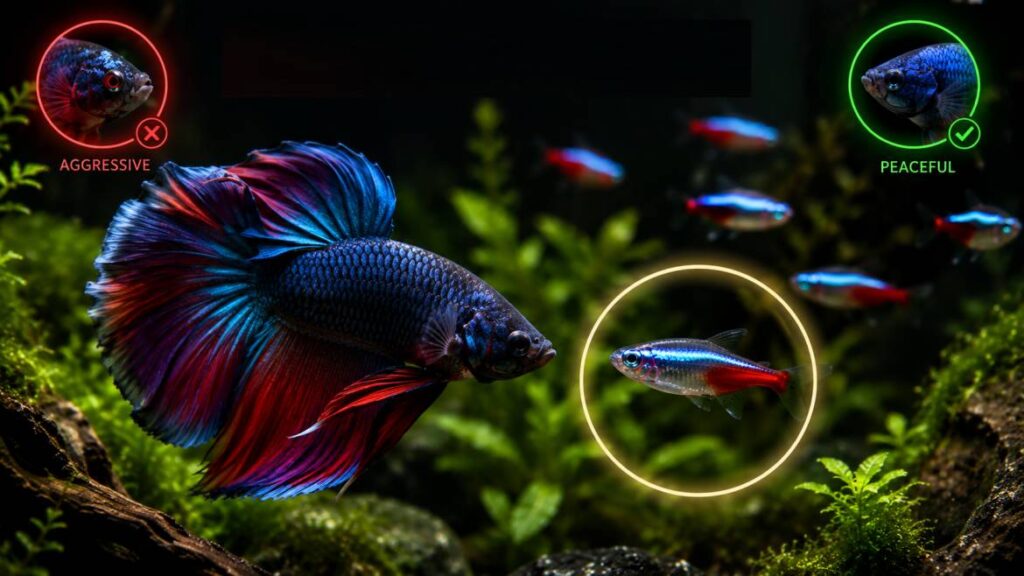 can neon tetras live with bettas?