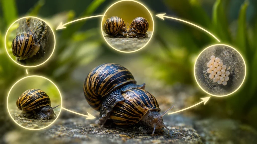 how do nerite snails mate?
