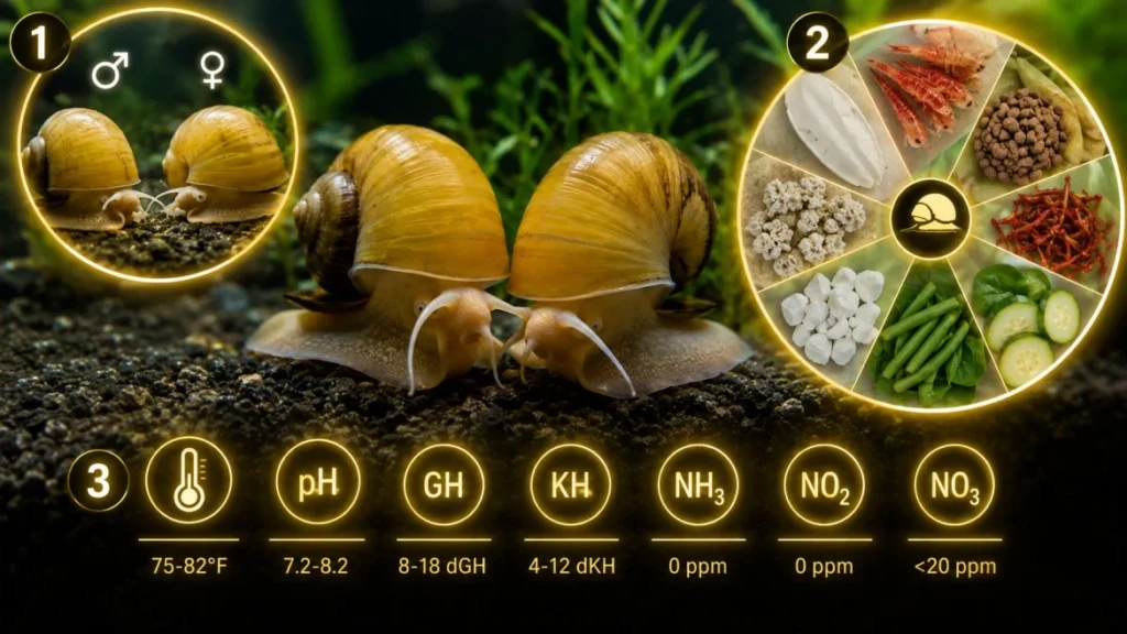 how to breed mystery snails