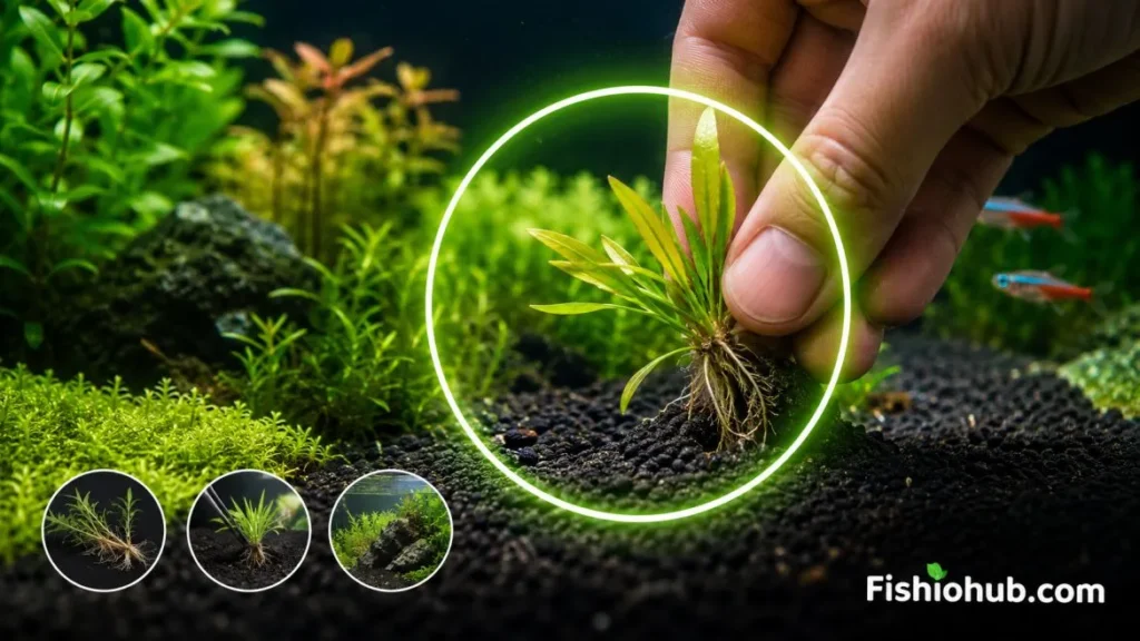 how to plant freshwater aquarium plants