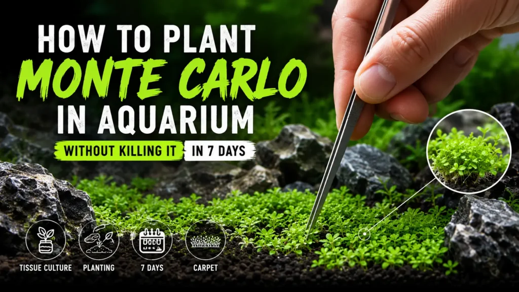 how to plant monte carlo in aquarium?