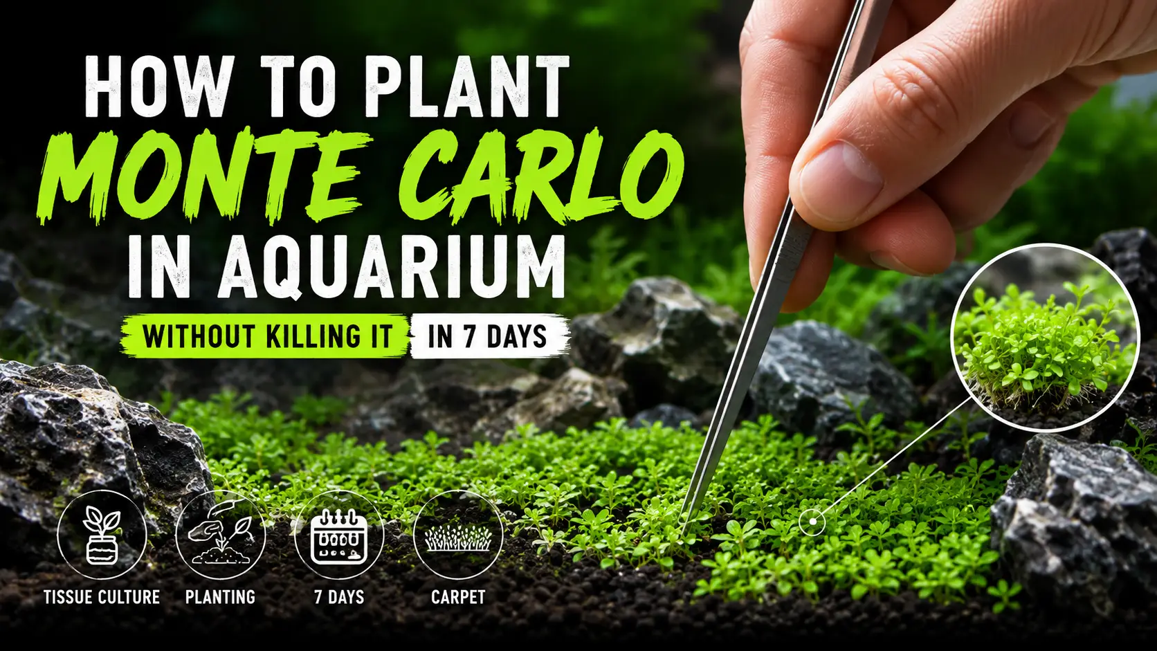 How to Plant Monte Carlo in Aquarium Without Killing It in 7 Days