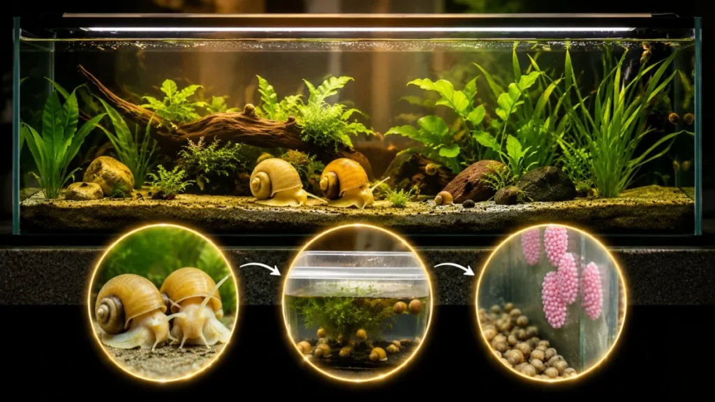 mystery snail breeding tank