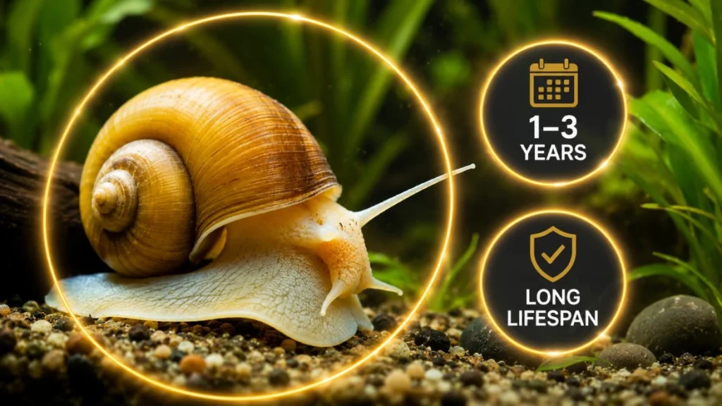 mystery snail lifespan