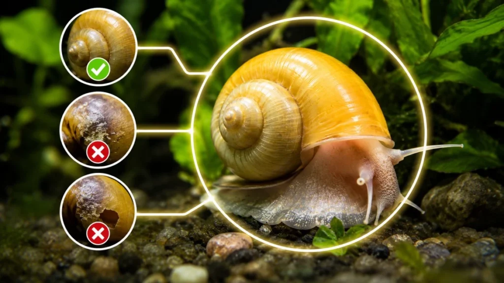 mystery snail shell care