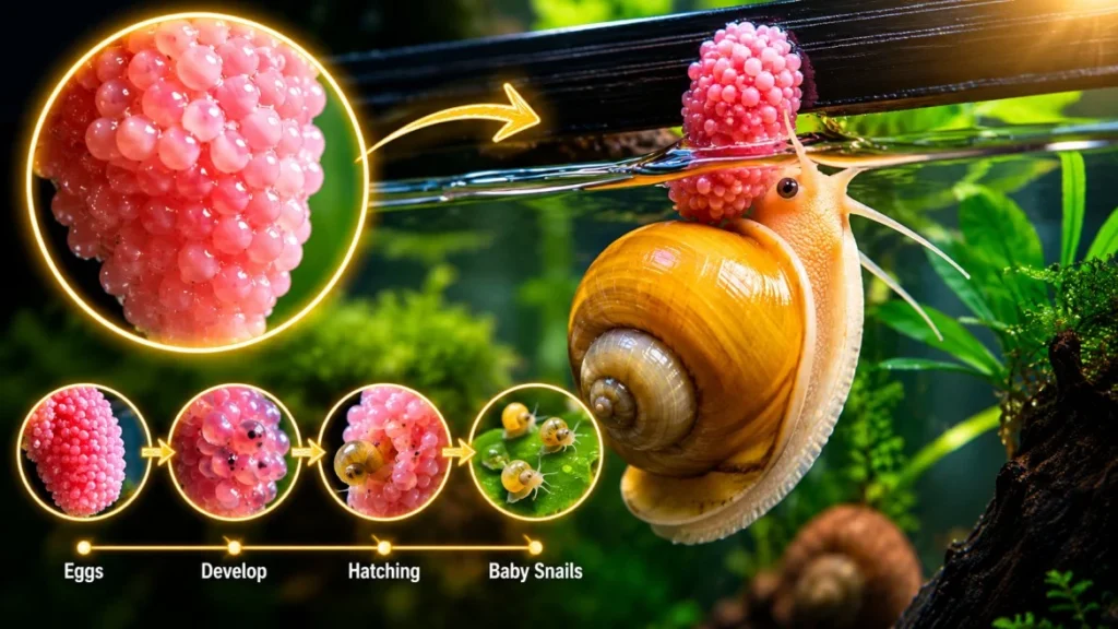 mystery snails eggs