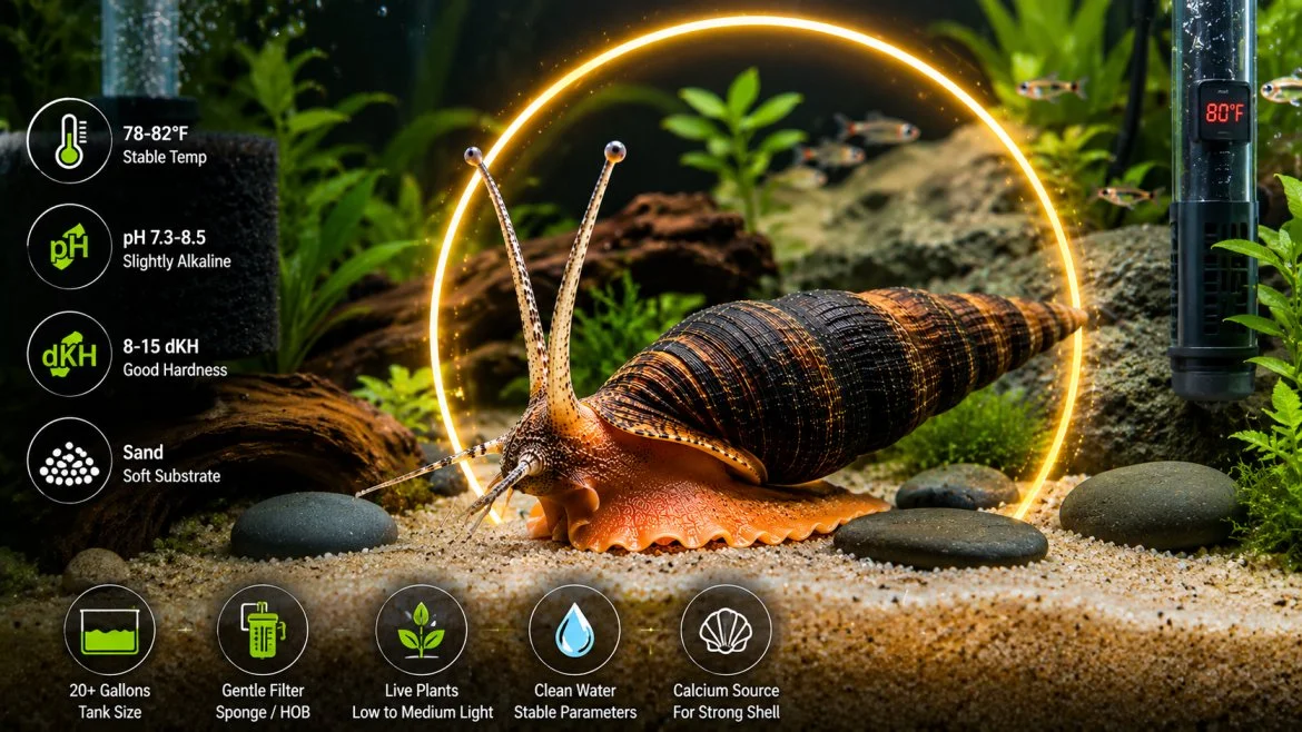 Rabbit snail aquarium setup guide