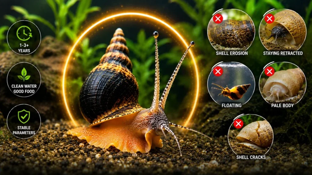 rabbit snail lifespan and health