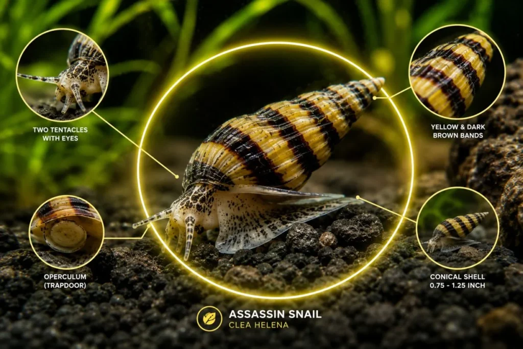 assassin snail for aquarium