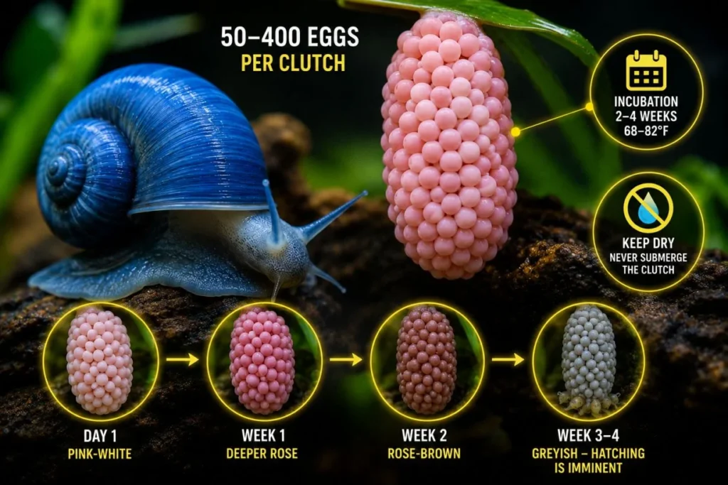 blue mystery snail breeding