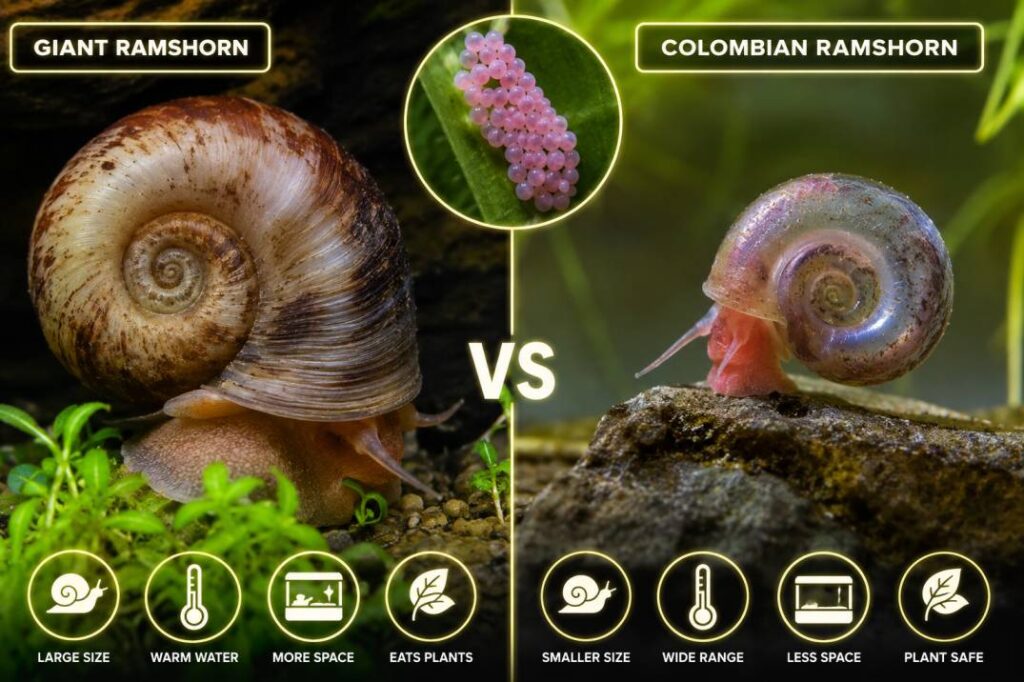 Giant Ramshorn Snail Breeding and Colombian Ramshorn Snail Breeding