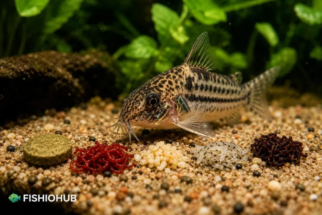 cory catfish what do they eat