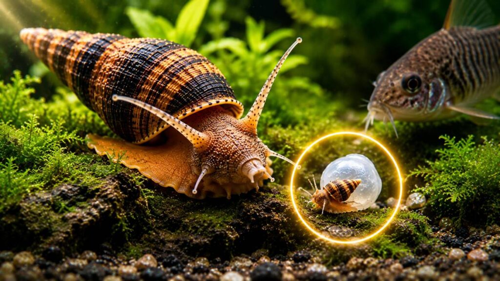 do rabbit snails reproduce in freshwater?