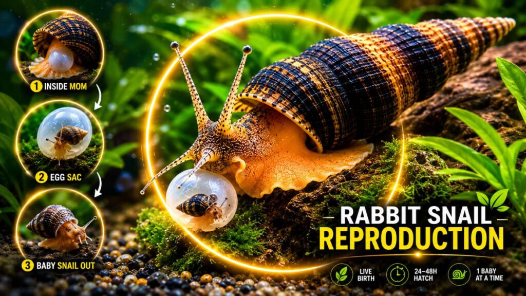 how do rabbit snails reproduce?
