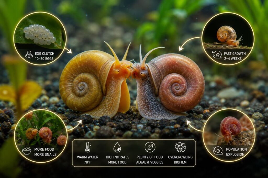 ramshorn snail breeding tank