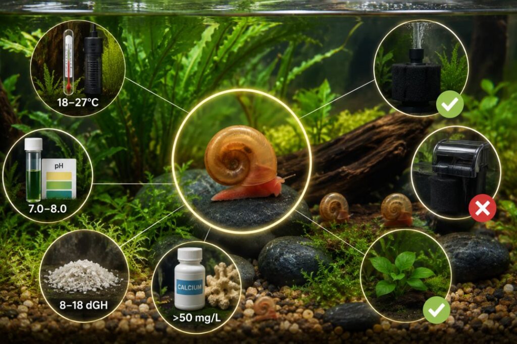 ramshorn snail care sheet