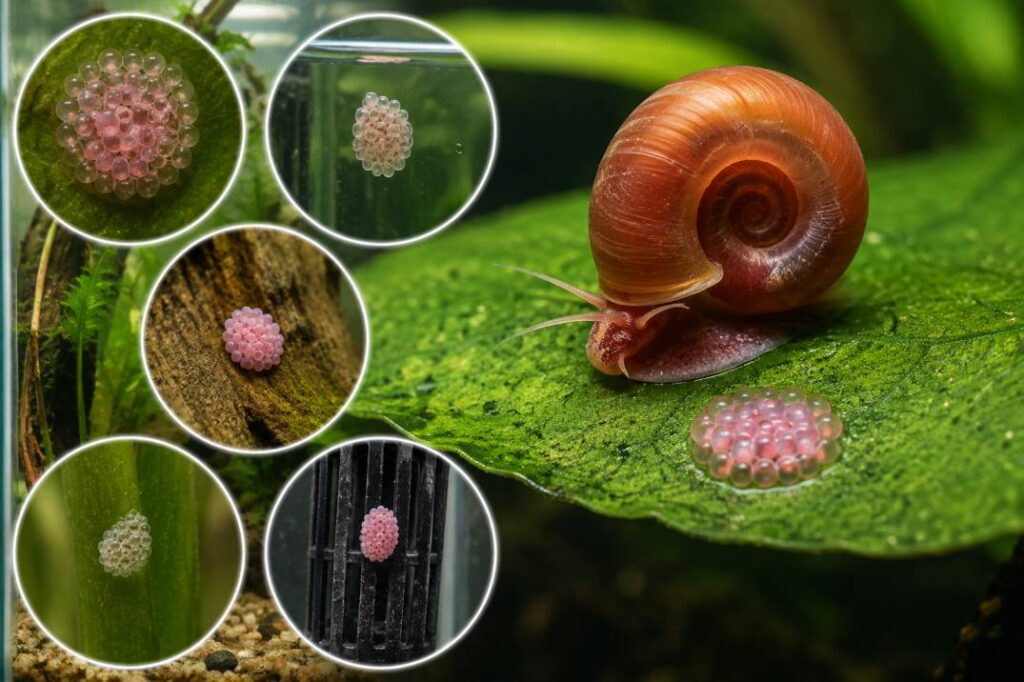what do ramshorn snail eggs look like?