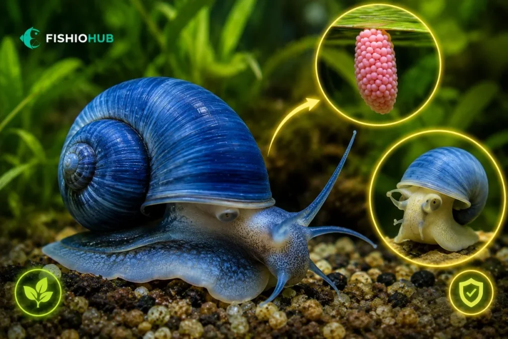 what is a blue mystery snail?