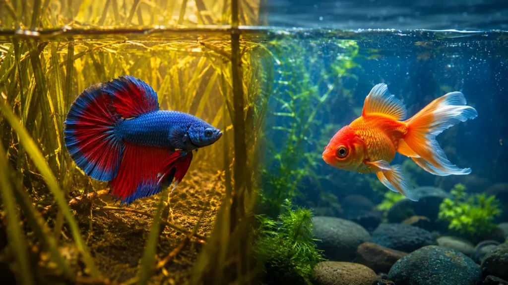 Can Goldfish Survive With Betta Fish