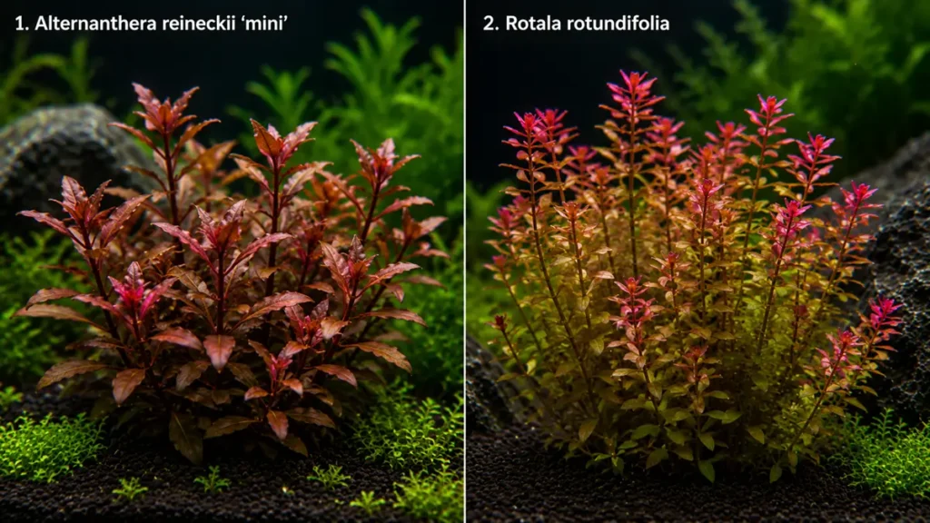 Red Aquarium Plants No CO2