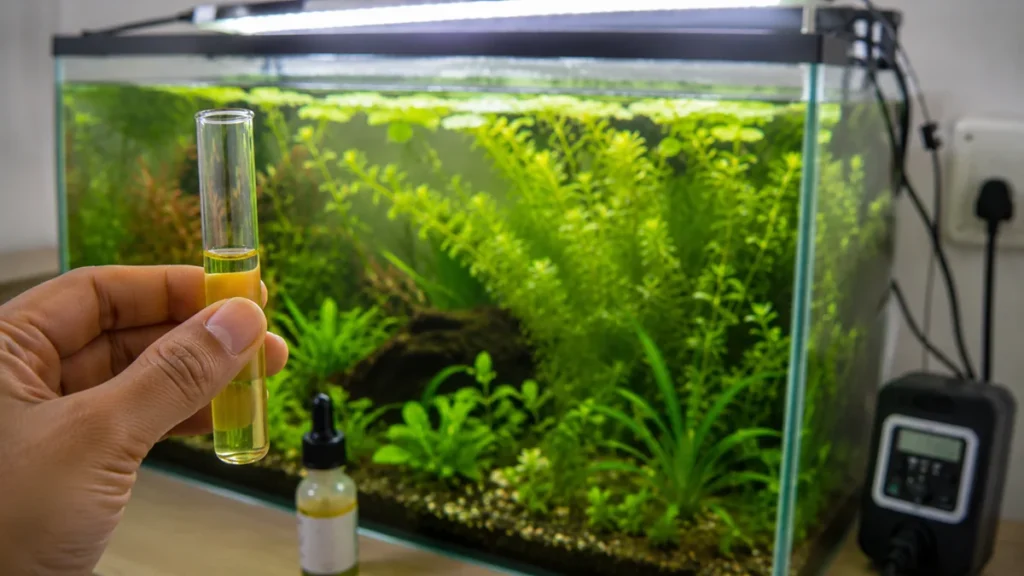 green spot algae aquarium