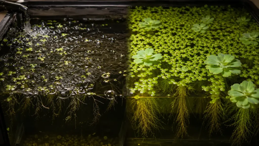 water lettuce nitrate removal