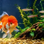 what fish can live with goldfish in a tank