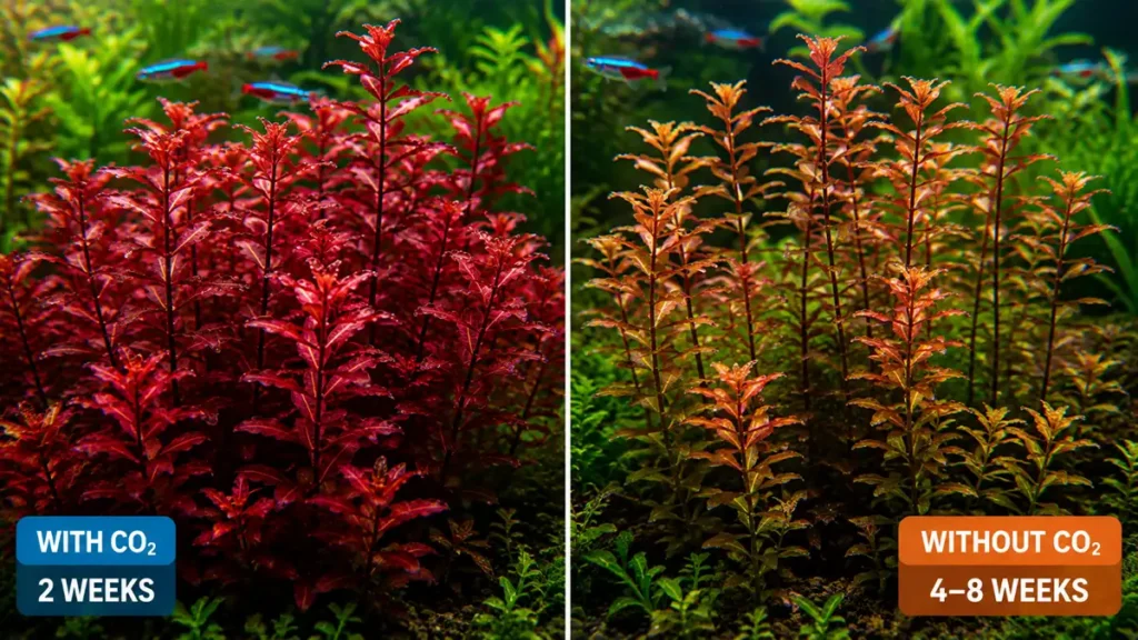 Easy Red Aquarium Plants Without CO2