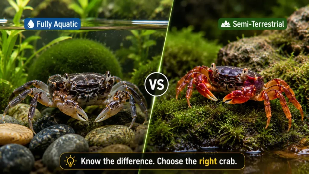 freshwater crab species for aquarium