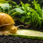 what do freshwater aquarium snails eat?
