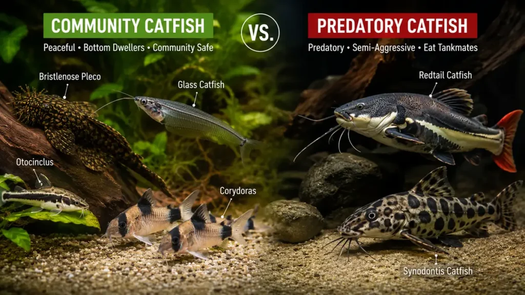 different types of catfish for fish tanks