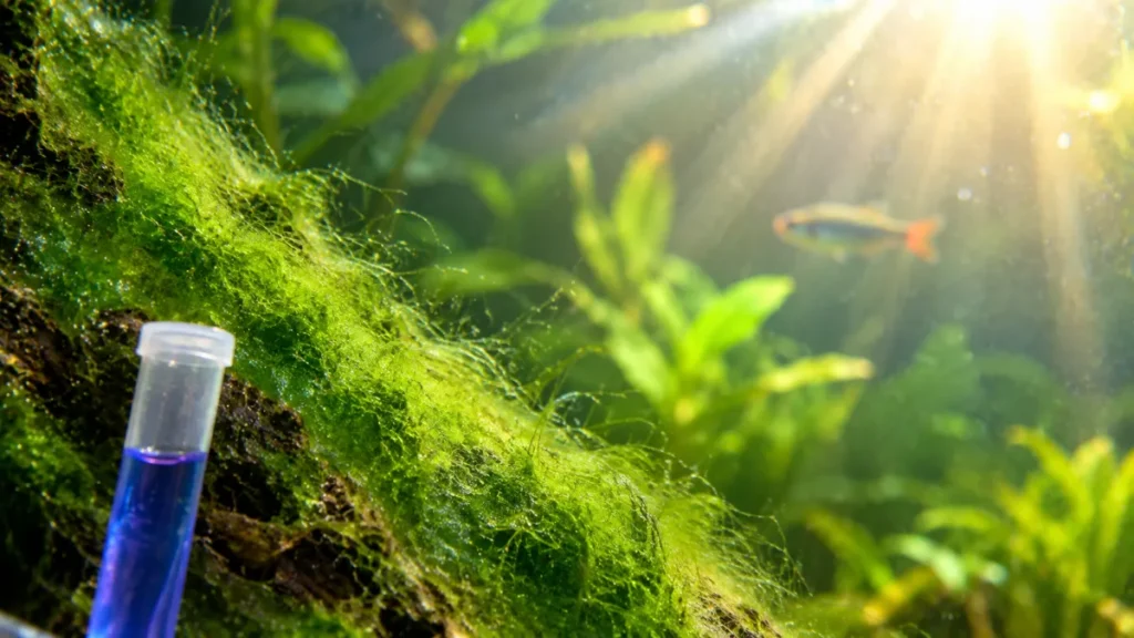 does really low ph in aquarium causes algae in fish tank?