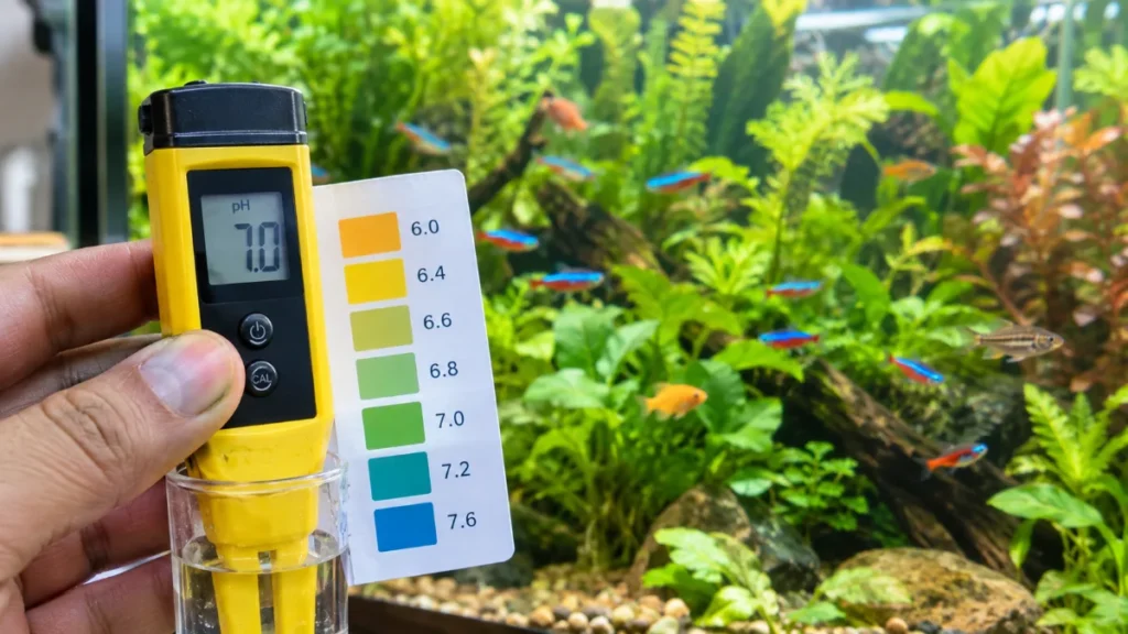 what is the normal ph levels in freshwater aquarium? and how to control it?