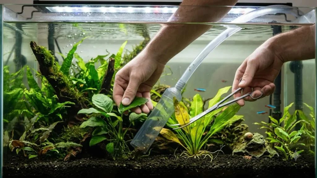 How to Clean Aquarium Plants Already in Your Tank?