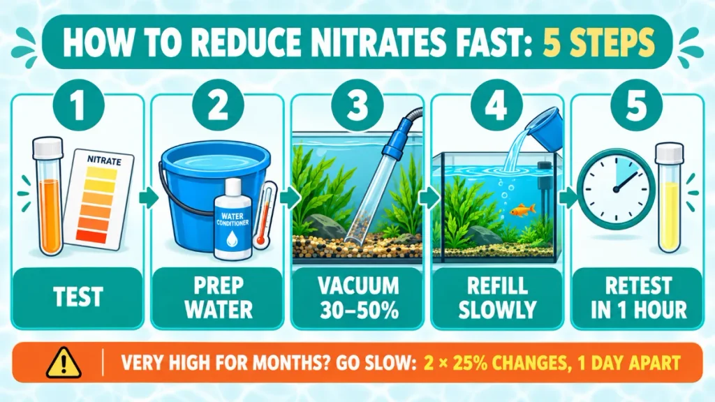 How to Reduce Nitrates in Aquarium Fast and naturally?